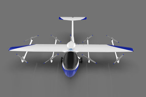 Abhiyaan ENM800 2 seater air taxi top view Abhiyaan ENM800 2 seater air taxi top view